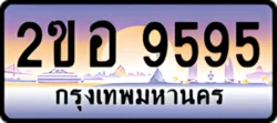 ป้ายทะเบียนรถประมูล2ขอ 9595
